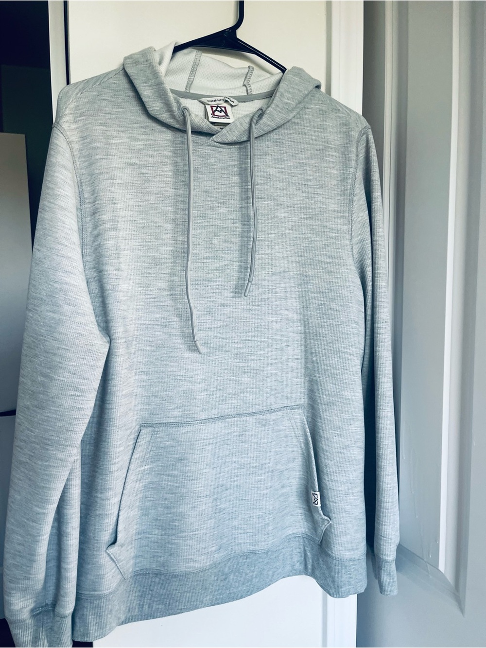 Men's Light Gray Crewneck Hoodie Sweatshirt